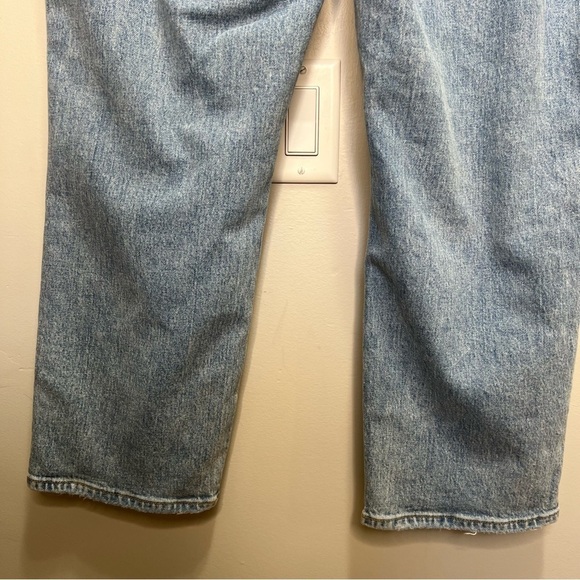 Abercrombie & Fitch The 90s Straight Ultra High Rise Jeans Distressed Size 18 - Picture 8 of 14